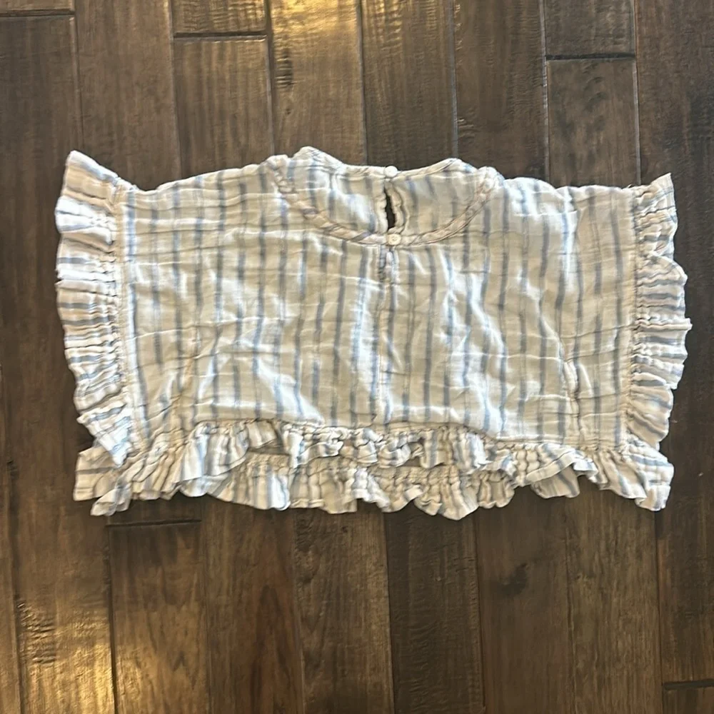 Old Navy Kids Cream Striped Poncho Coverup Size 4T